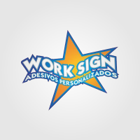 Work Sign Adesivos Personalizados